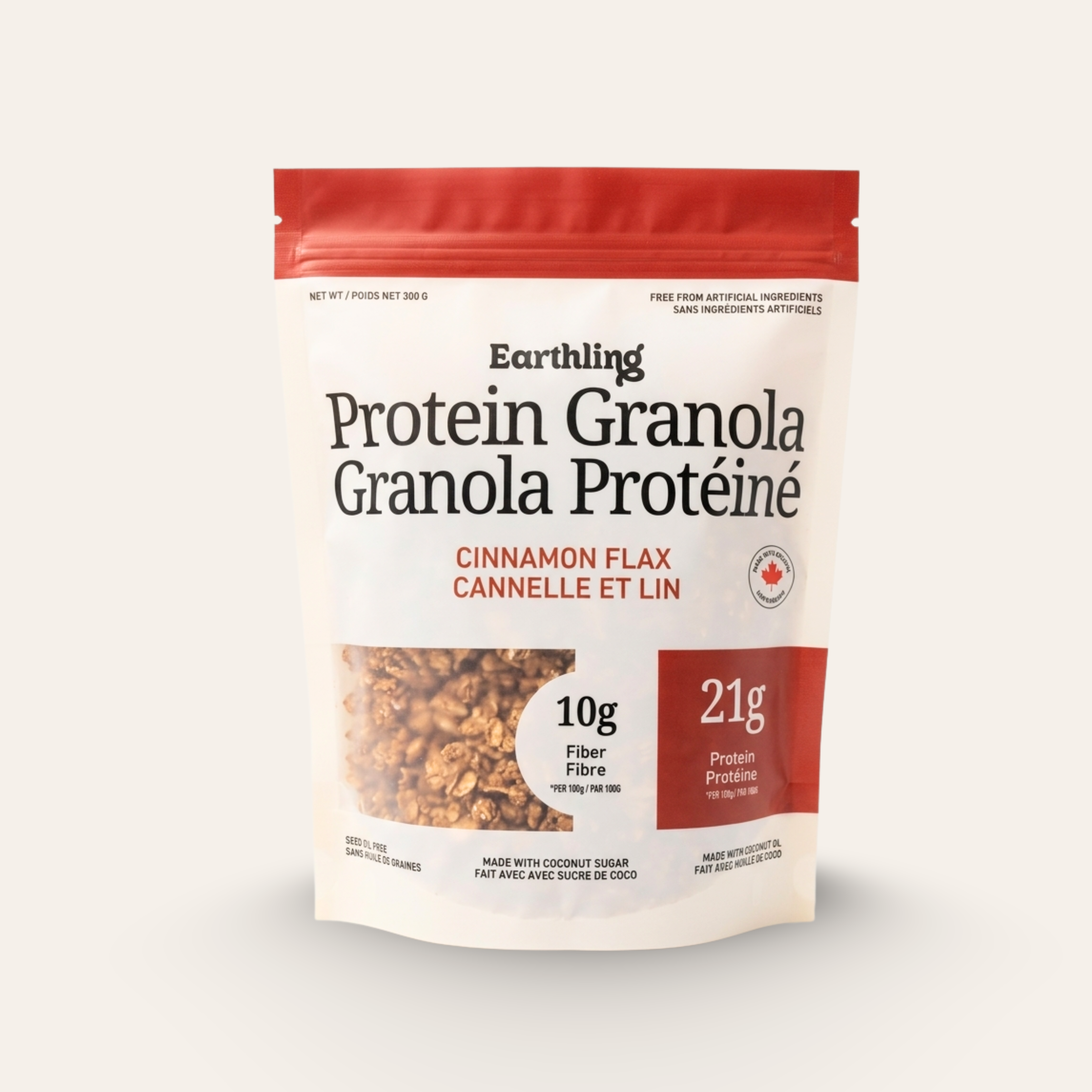 Protein Granola Cinnamon Flax