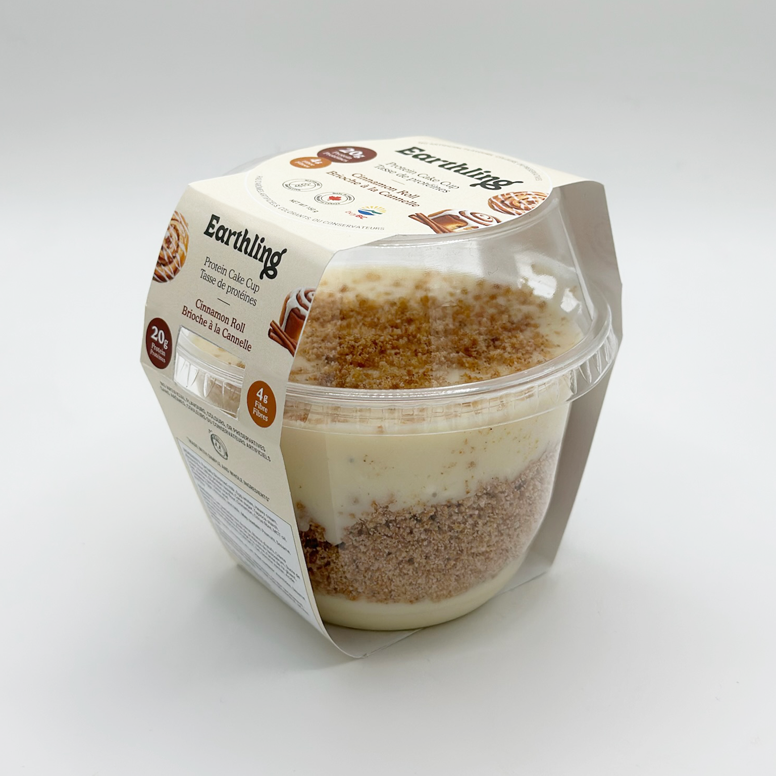 Cinnamon Roll Protein Cake Cup
